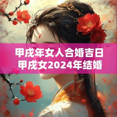 甲戌年女人合婚吉日 甲戌女2025年结婚吉日