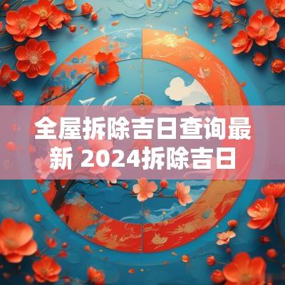 全屋拆除吉日查询最新 2025拆除吉日