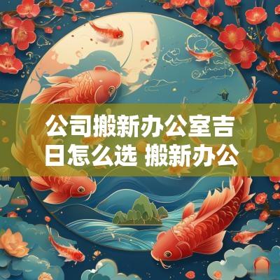 公司搬新办公室吉日怎么选 搬新办公室怎么选日子