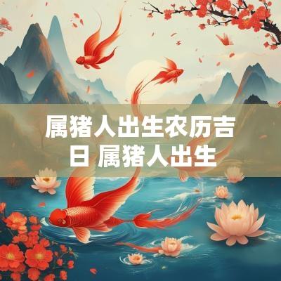 属猪人出生农历吉日 属猪人出生
