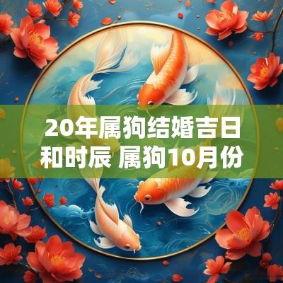 20年属狗结婚吉日和时辰 属狗10月份结婚吉日一览表