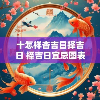 十怎样杏吉日择吉日 择吉日宜忌图表