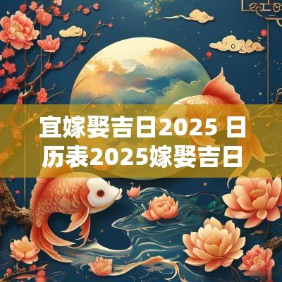 宜嫁娶吉日2025 日历表2025嫁娶吉日