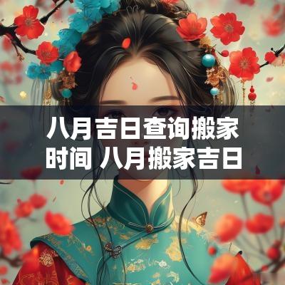 八月吉日查询搬家时间 八月搬家吉日大全查询表