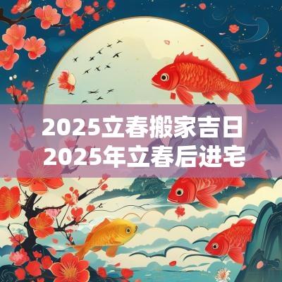 2025立春搬家吉日 2025年立春后进宅吉日