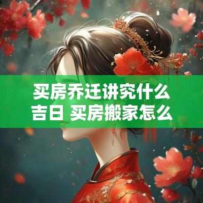 买房乔迁讲究什么吉日 买房搬家怎么选日子