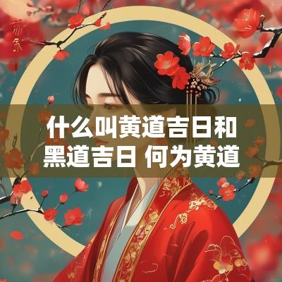 什么叫黄道吉日和黑道吉日 何为黄道吉日何为黑道日