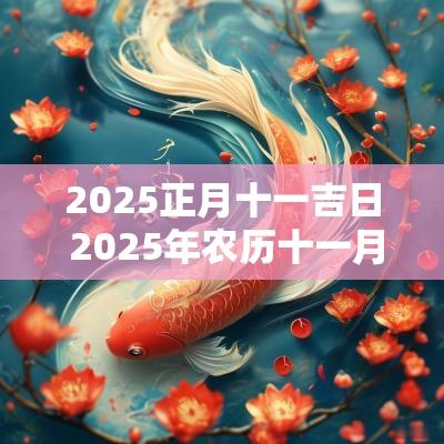 2025正月十一吉日 2025年农历十一月吉日
