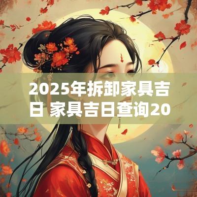 2025年拆卸家具吉日 家具吉日查询2025