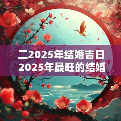 二2025年结婚吉日 2025年最旺的结婚吉日