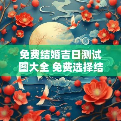 免费结婚吉日测试图大全 免费选择结婚吉日最准确的方法