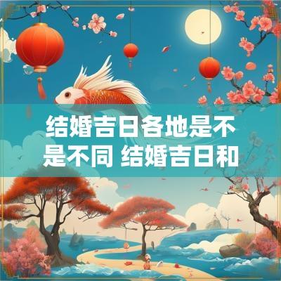 结婚吉日各地是不是不同 结婚吉日和时辰对照表