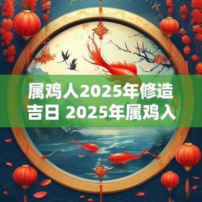 属鸡人2025年修造吉日 2025年属鸡入职吉日