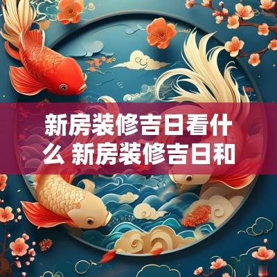 新房装修吉日看什么 新房装修吉日和时辰查询