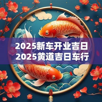 2025新车开业吉日 2025黄道吉日车行开业