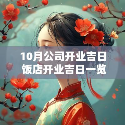 10月公司开业吉日 饭店开业吉日一览表