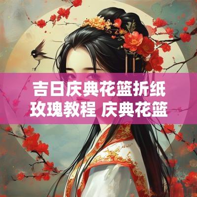 吉日庆典花篮折纸玫瑰教程 庆典花篮教程