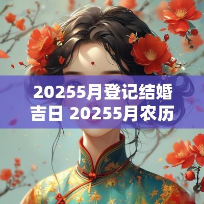20255月登记结婚吉日 20255月农历吉日查询