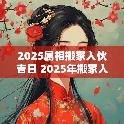 2025属相搬家入伙吉日 2025年搬家入宅黄道吉日一览表
