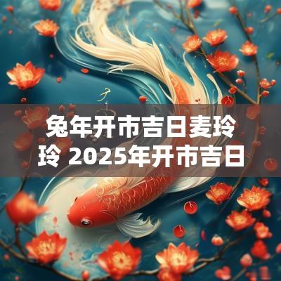 蛇年开市吉日麦玲玲 2025年开市吉日麦玲玲