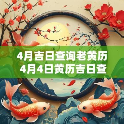4月吉日查询老黄历 4月4日黄历吉日查询