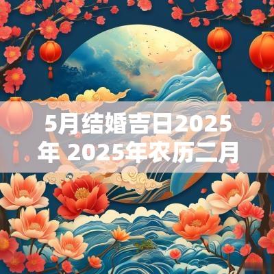 5月结婚吉日2025年 2025年农历二月结婚吉日表