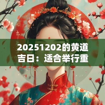 20251202的黄道吉日：适合举行重要活动的好日子