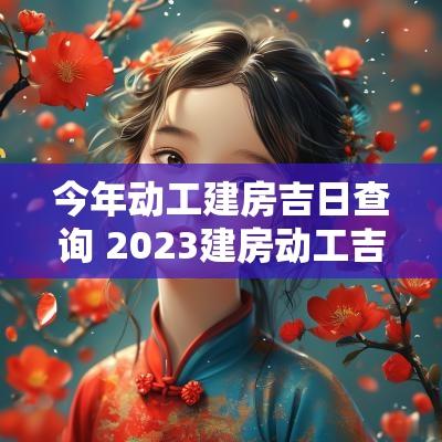 今年动工建房吉日查询 2025建房动工吉日吉时