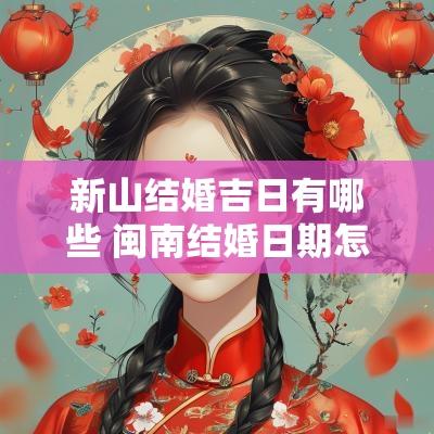 新山结婚吉日有哪些 闽南结婚日期怎么选吉日