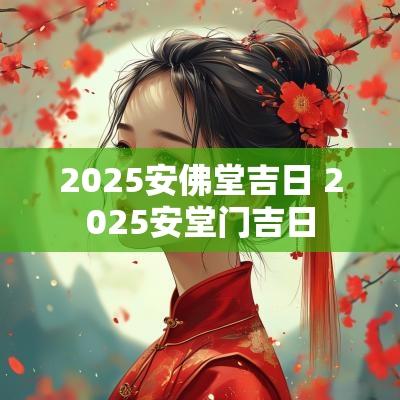 2025安佛堂吉日 2025安堂门吉日