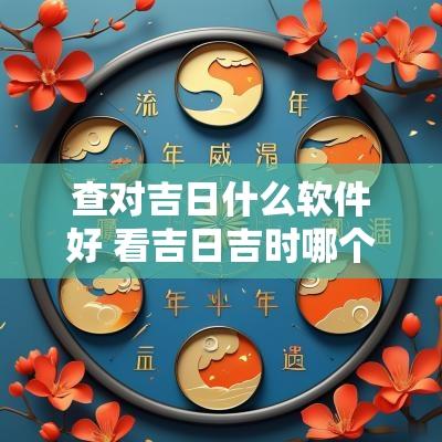 查对吉日什么软件好 看吉日吉时哪个软件最准