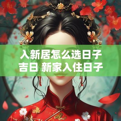入新居怎么选日子吉日 新家入住日子怎么选吉日