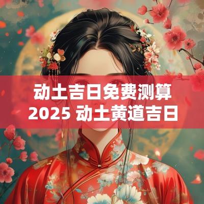 动土吉日免费测算2025 动土黄道吉日查询2025年