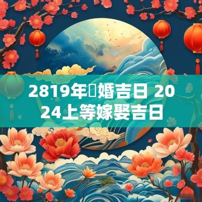 2819年結婚吉日 2025上等嫁娶吉日