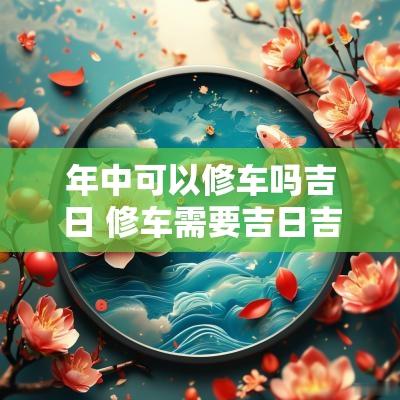年中可以修车吗吉日 修车需要吉日吉时吗