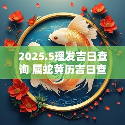 2025.5理发吉日查询 属蛇黄历吉日查询2025