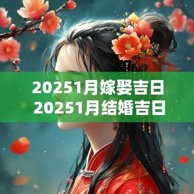 20251月嫁娶吉日 20251月结婚吉日一览表