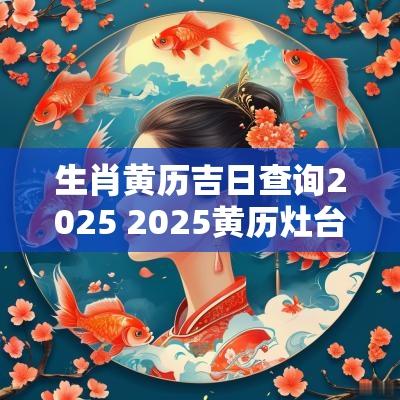 生肖黄历吉日查询2025 2025黄历灶台开火吉日