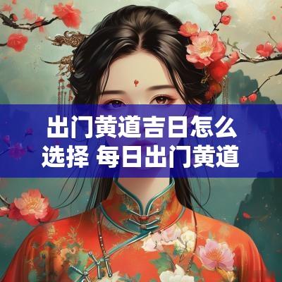 出门黄道吉日怎么选择 每日出门黄道吉日一览表