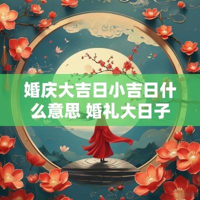 婚庆大吉日小吉日什么意思 婚礼大日子一般指什么日子
