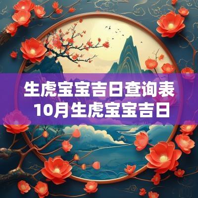 生虎宝宝吉日查询表 10月生虎宝宝吉日