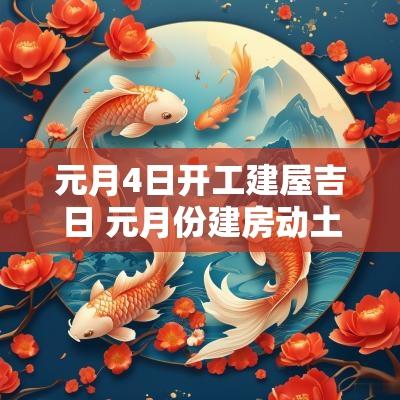 元月4日开工建屋吉日 元月份建房动土吉日