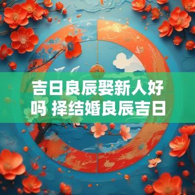 吉日良辰娶新人好吗 择结婚良辰吉日