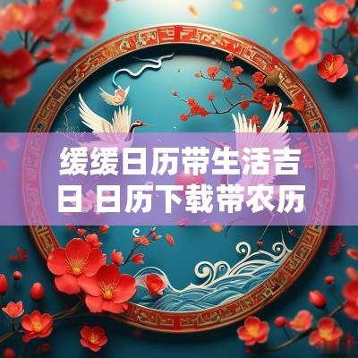 缓缓日历带生活吉日 日历下载带农历吉日