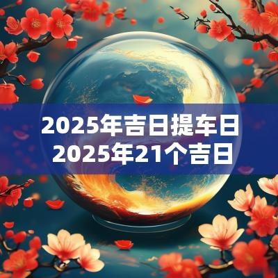 2025年吉日提车日 2025年21个吉日