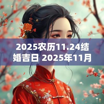 2025农历11.24结婚吉日 2025年11月结婚吉日