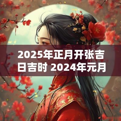 2025年正月开张吉日吉时 2025年元月开张吉日
