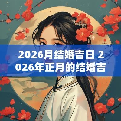 2026月结婚吉日 2026年正月的结婚吉日