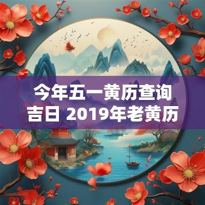 今年五一黄历查询吉日 2019年老黄历吉日查询正版