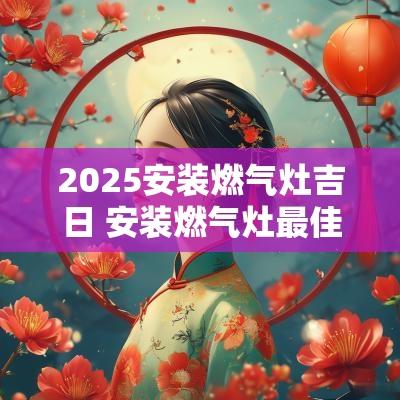 2025安装燃气灶吉日 安装燃气灶最佳日期